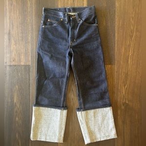 Vintage •. Cropped Wide Leg Jeans